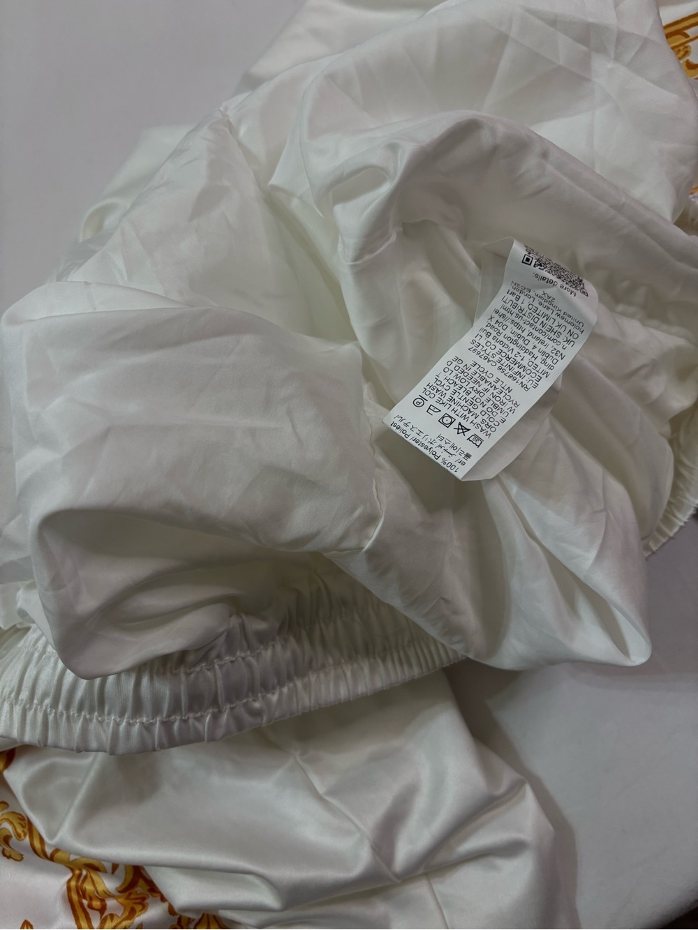 Manfinity Homme White Baroque Print Track Pants Joggers Sz XL - Picture 11 of 13